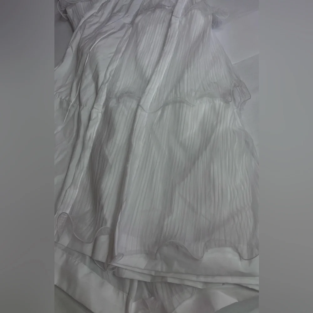 LUSH DECOR 3 Elegant White Tiered Curtain Panels 54”x84”